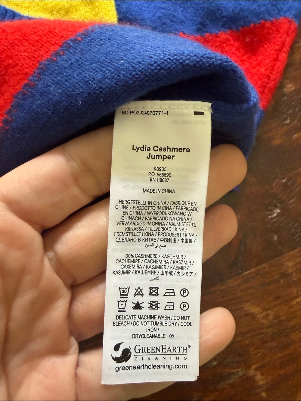 BODEN Lydia Cashmere Crewneck Sweater Jumper Heart L - Picture 5 of 8